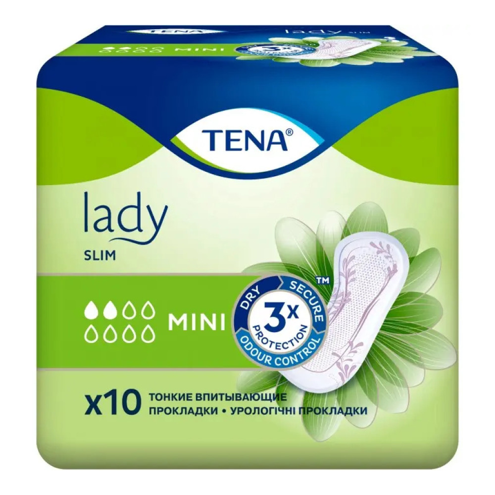Прокладки урологічні  Tena Lady  Slim  Mini 10 шт. 2 крап.