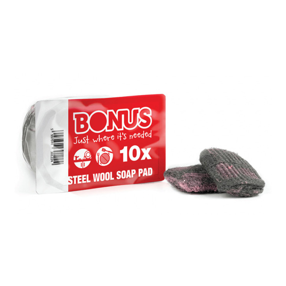 Губка-подушка BONUS Soap filled pads з милом 10шт.