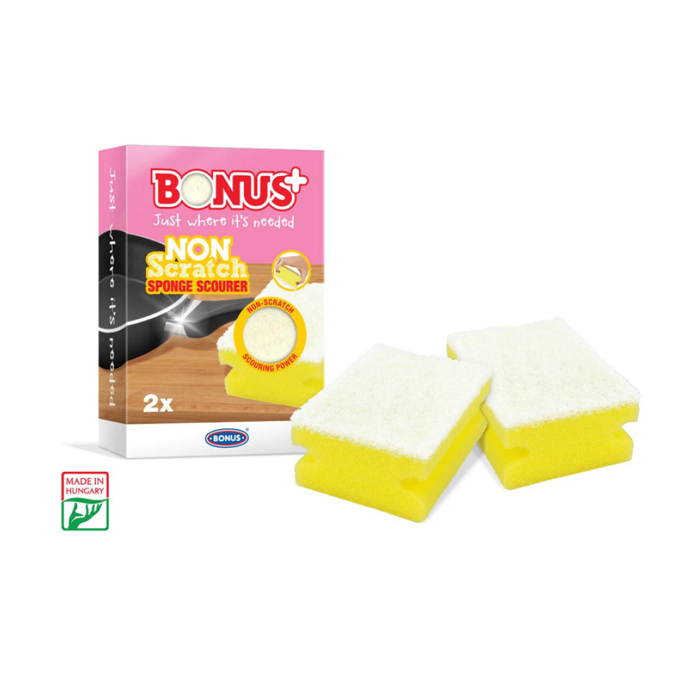 Губка BONUS Non-scratch easy sponge scourer  для миття посуди  2шт.