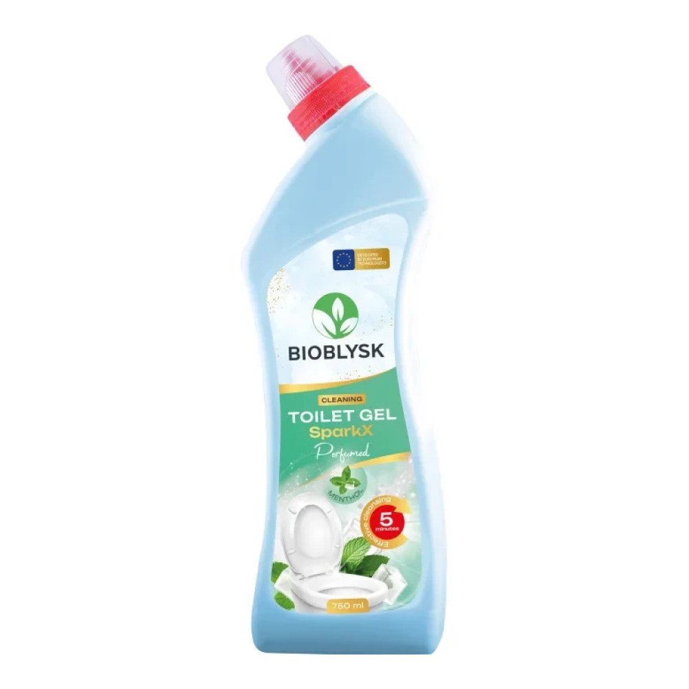 Гель очищуючий для туалету парфумований BioBlysk ’SparkX Menthol’’ 750 мл.