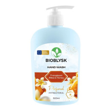 Рідке крем-мило парфумоване BioBlysk антибактеріальне “Frangipani Bliss & Honey”  500 мл.