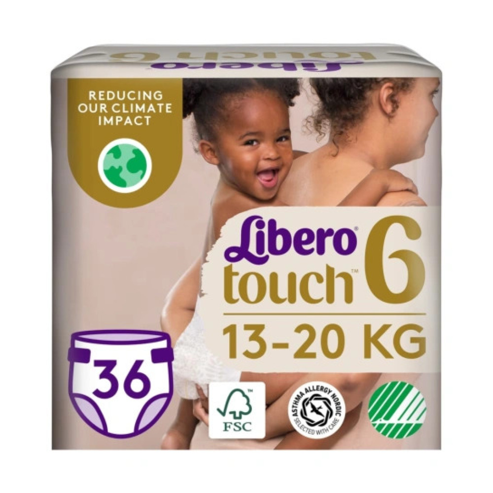 Підгузки для дітей Libero Touch 6 (13-20 кг) 36 шт