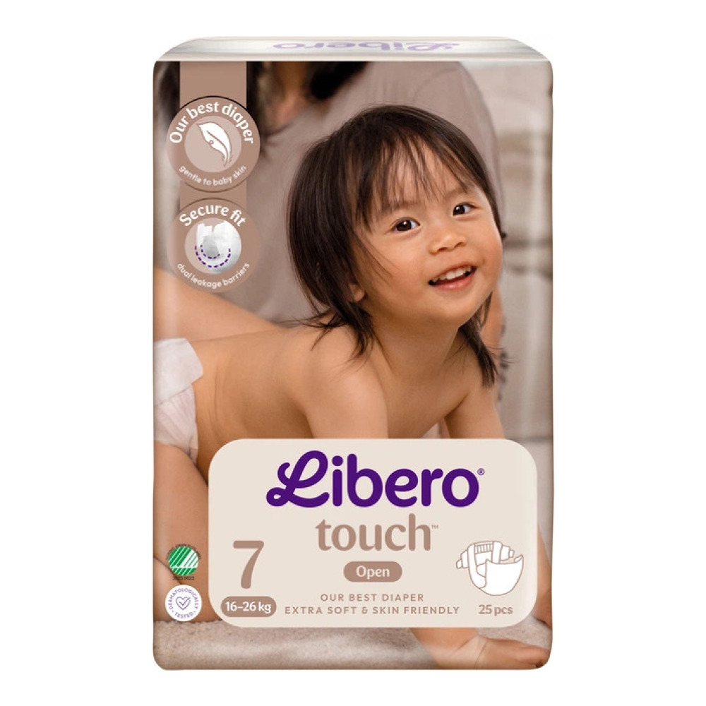 Підгузки для дітей Libero Touch 7 (16-26 кг) 25 шт