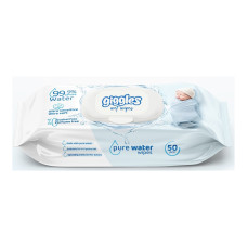 Вологі серветки Giggles Pure Water з народження 50 шт.