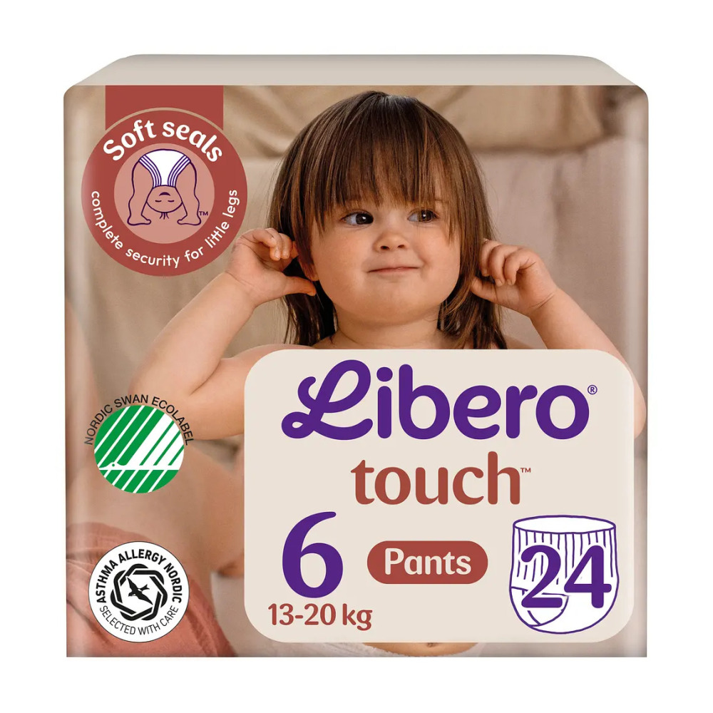 Підгузки трусики для дітей Libero Touch 6 (13-20 кг) 24 шт