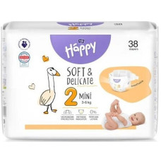 Підгузки дитячі Happy 2 Mini 3-6 кг 38 шт