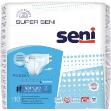 Підгузки для дорослих Super Seni Large 100-150 см 10 шт 6 крап.