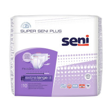 Підгузки для дорослих Super Seni Plus Extra Large 130-170 см 10 шт 7 крап.
