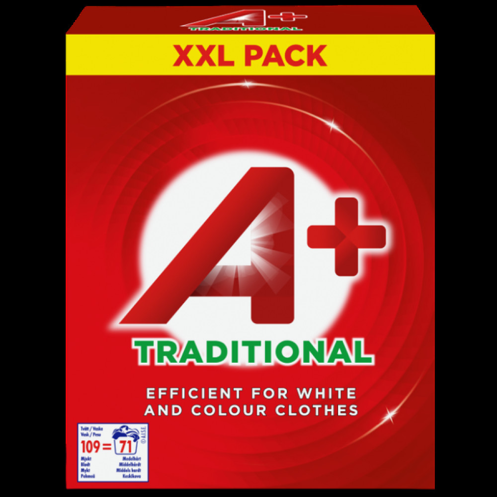 Стиральный порошок А+ Traditional 4620 гр 109 пр