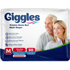 Підгузки для дорослих Giggles Medium 70-120 см 30 шт 9 крапель