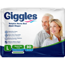 Підгузки для дорослих Giggles Large 100-150 см 30 шт 10 крапель підгузки для лежачих хворих