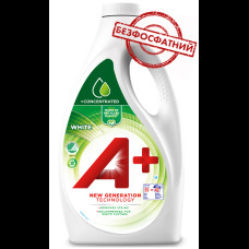 Гель для прання A+ White для білої білизни 2200 мл 42 пр