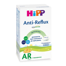 Детская сухая молочная органическая смесь Anti-Reflux HIPP с рождения 300 гр.