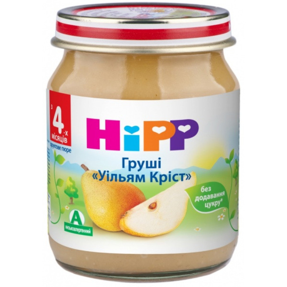 Фруктовое пюре Груши Уильям Крист HIPP от 4 месяцев 125 гр