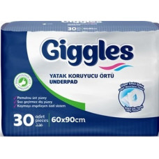 Пелюшки Giggles 60*90 см 30 шт одноразові вбираючі