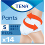 Подгузники трусы для взрослых Tena Pants Plus Small 14 шт 65-85 см 6 крап.