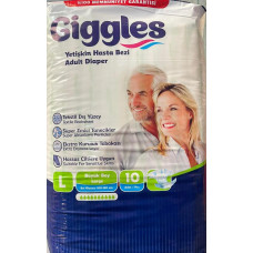 Підгузки для дорослих Giggles Large 100-150 см 10 шт на липучках