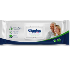 Серветки вологі Giggles для тіла 21*24см 50 шт урологічні серветки серветки вологі для лежачих хворих