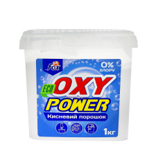 Кислородный стиральный порошок Fox Oxy Power без хлору 1кг стиральный порошок с кислородным отбеливателем