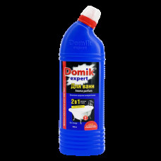 Засіб для ванної кімнати Domik Expert 2 в 1 1000мл, засоби для чищення ванни засіб для акрилових ванн