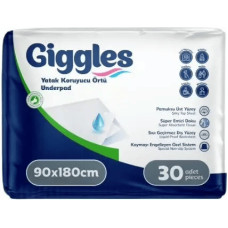 Пелюшки Giggles 90х180 см 30шт пелюшки що вбирають для дорослих непромокальна пелюшка вологовбираючі пелюшки