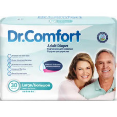Підгузки для дорослих Dr.Comfort Large 100-150 см 30 шт на липучках для малорухливих