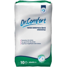 Пеленки Dr Comfort 60х60 см 10 шт одноразовые пеленки