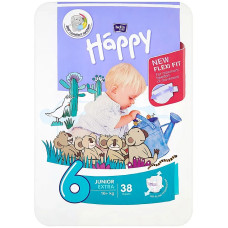 Підгузки дитячі Happy 6 Junior Extra 16+ кг 38 шт
