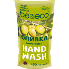 Крем мило з антибактеріальним ефектом Be&Eco Оливка 450 мл Дой пак