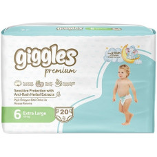 Підгузки дитячі Giggles Premium 6 Extra Large 15 + кг 20 шт