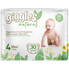 Підгузки дитячі Giggles Natural 4 Maxi 7-18 кг 30 шт