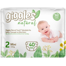Підгузки дитячі Giggles Natural 2 Mini 3-6 кг 40 шт