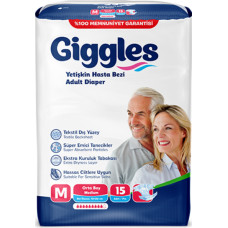Підгузники для дорослих Giggles Medium 70-120 см 15 шт 9 крап.