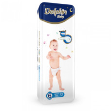 Підгузки дитячі Dolphin 6 Junior Plus 15-30 кг 22 шт