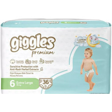 Підгузки дитячі Giggles Premium 6 Extra Large 15+ кг 36 шт.