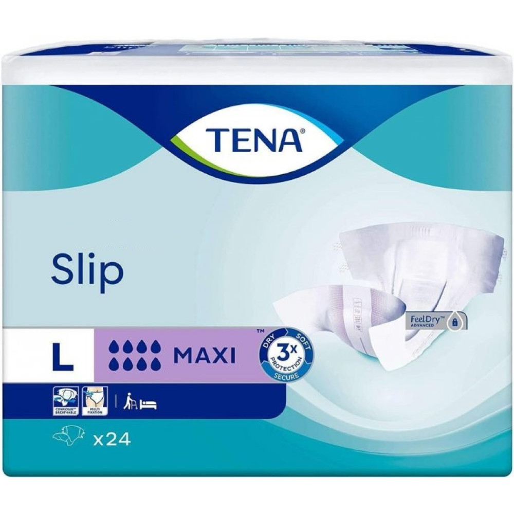 Підгузники для дорослих Tena  Slip Maxi Large 24 шт 92-144 см 8 крап.