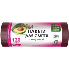 Пакети для сміття Sweet Home Суперміцні  120 л 10 штук