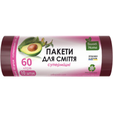 Пакети для сміття Sweet Home Суперміцні  60 л 10 штук