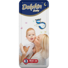 Підгузки дитячі Dolphin 3 Midi 5-9кг 36 шт