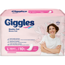 Прокладки урологічні жіночі Giggles Bladder Pad L 10 шт 10 крап.
