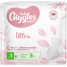 Гігієнічні прокладки Giggles Lady Ultra Normal 1 з крил. 4 краплі 8 шт