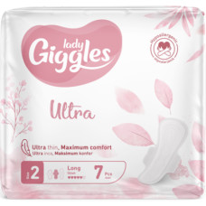 Гігієнічні прокладки Giggles Lady Ultra Long 2 з крил. 7 шт 5 краплі