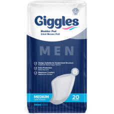 Прокладки урологічні для чоловіків Giggles Bladder Pad Man M 20 шт 4 крап.