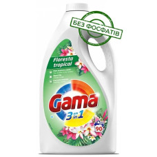 Гель для стирки Gama Floresta Tropical с ароматом тропических цветов 4050 мл 90 стирок