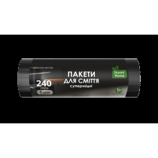 Пакети для сміття Sweet Home Суперміцні чорний 240 л 5 штук