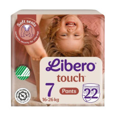 Підгузки трусики для дітей Libero Touch 7 (16-26 кг) 22 шт