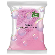 Губка для душу та масажу Sweet Home МЕТЕЛИК 1 шт