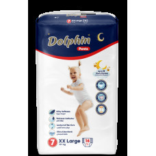Підгузки Трусики дитячі Dolphin 7 XX Large 17+ кг 16 шт
