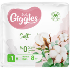 Гігієнічні прокладки Giggles Lady Ultra Normal 1 Soft 4 краплі 8 шт Прокладки жіночі з крильцями