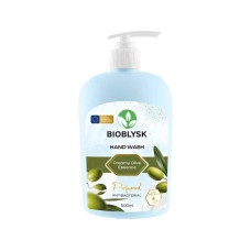 Рідке крем-мило парфумоване антибактеріальне BioBlysk Creamy Olive Essence 500 мл Крем-мило для рук рідке